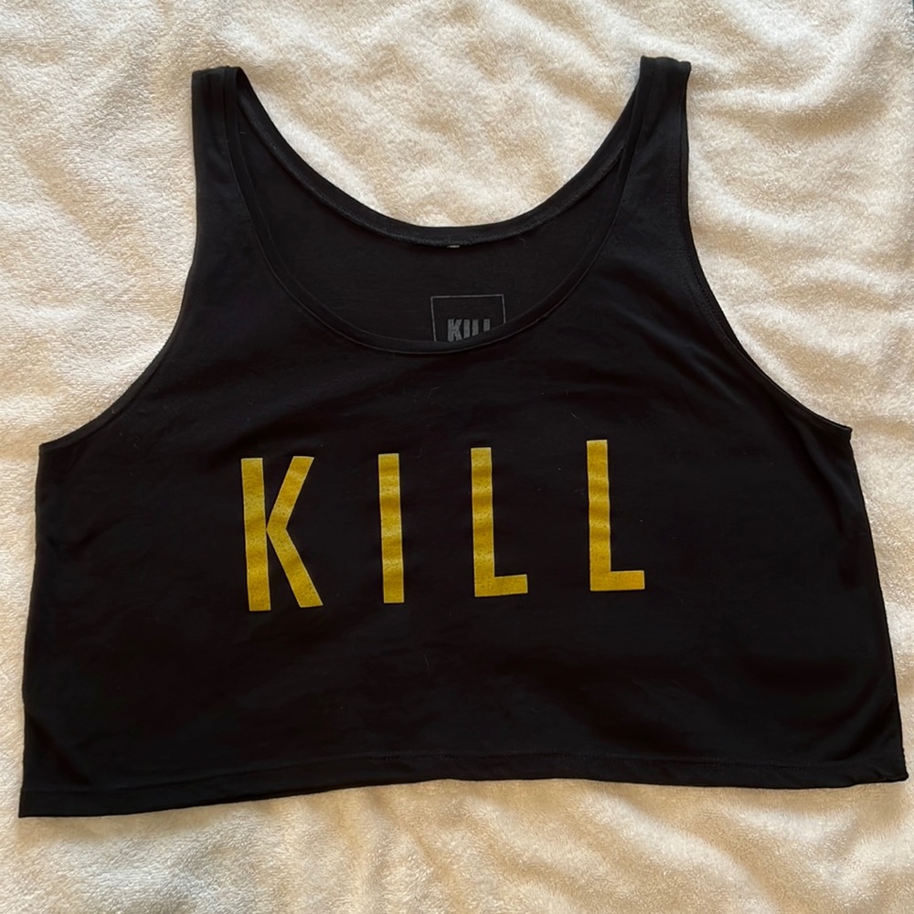 Kill brand crop top lip service dollskill killstar goth punk gym pump cover